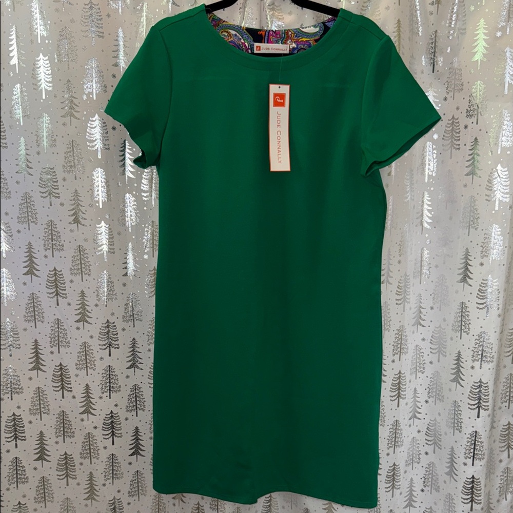 Jude Connally Vibrant Green Mini Dress